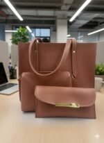 The Executive Carryall Set Large Work, Clutch, and Pouch - PU Leather - Image 3