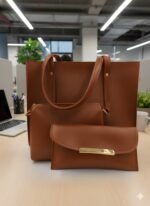 The Executive Carryall Set Large Work, Clutch, and Pouch - PU Leather - Image 6