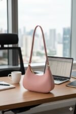 The Rose Sling Blush Minimalist Shoulder Bag - Image 4